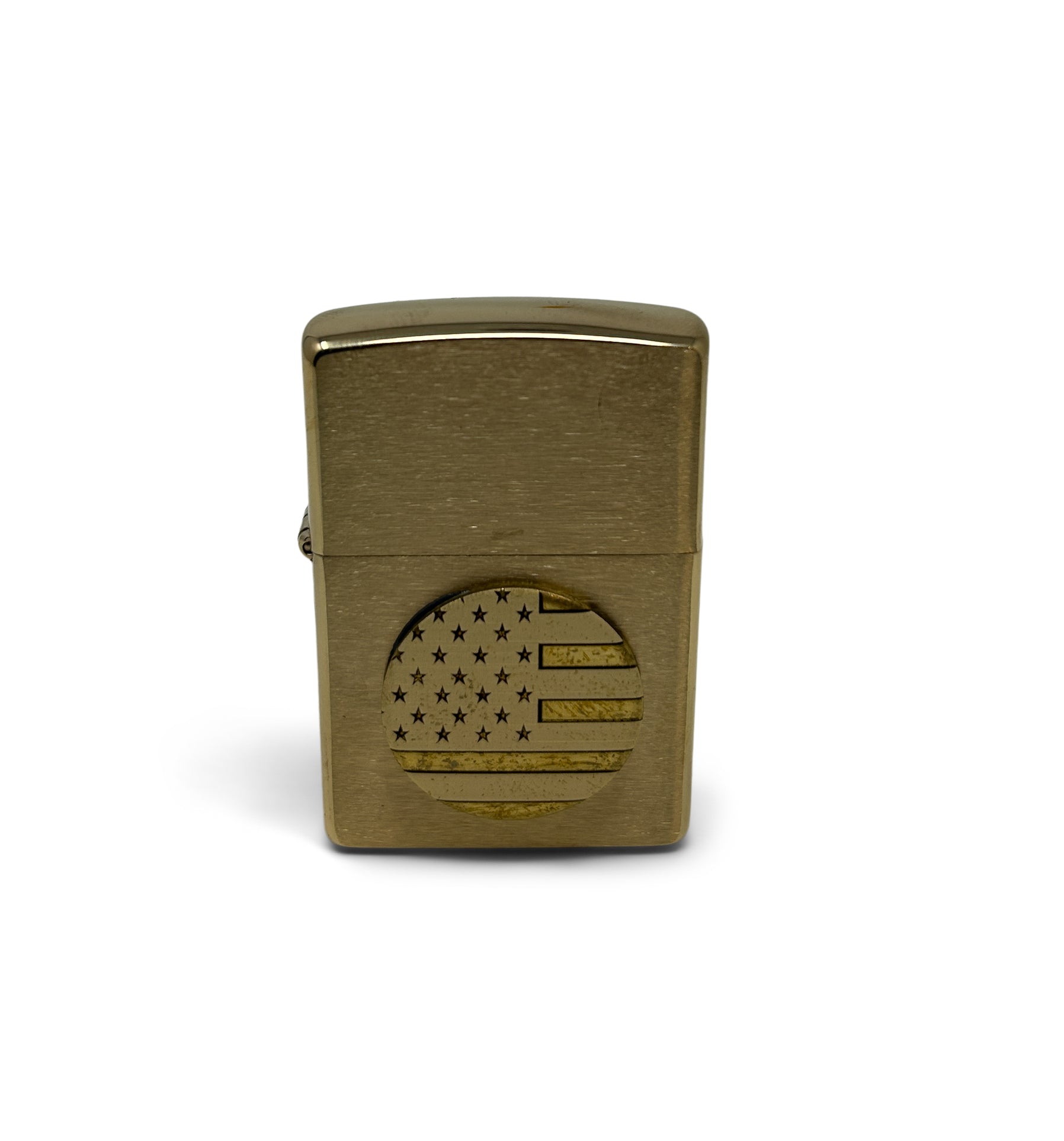 Engraved Zippo | USA Flag Cutout | Made in the USA | Solid Brass