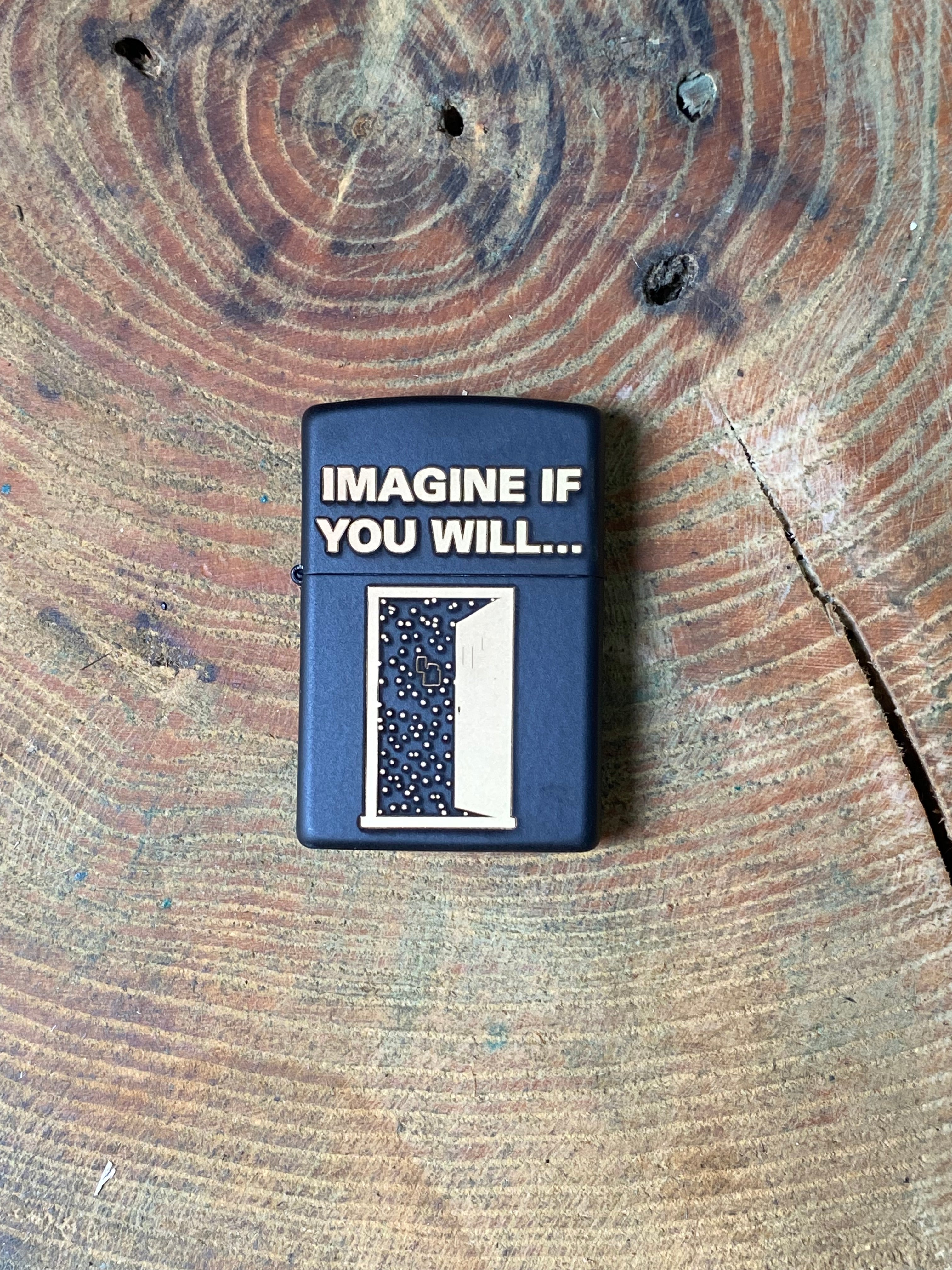 The Twilight Zone Theme Custom Engraved Black Matte Zippo Lighter  | Made in USA