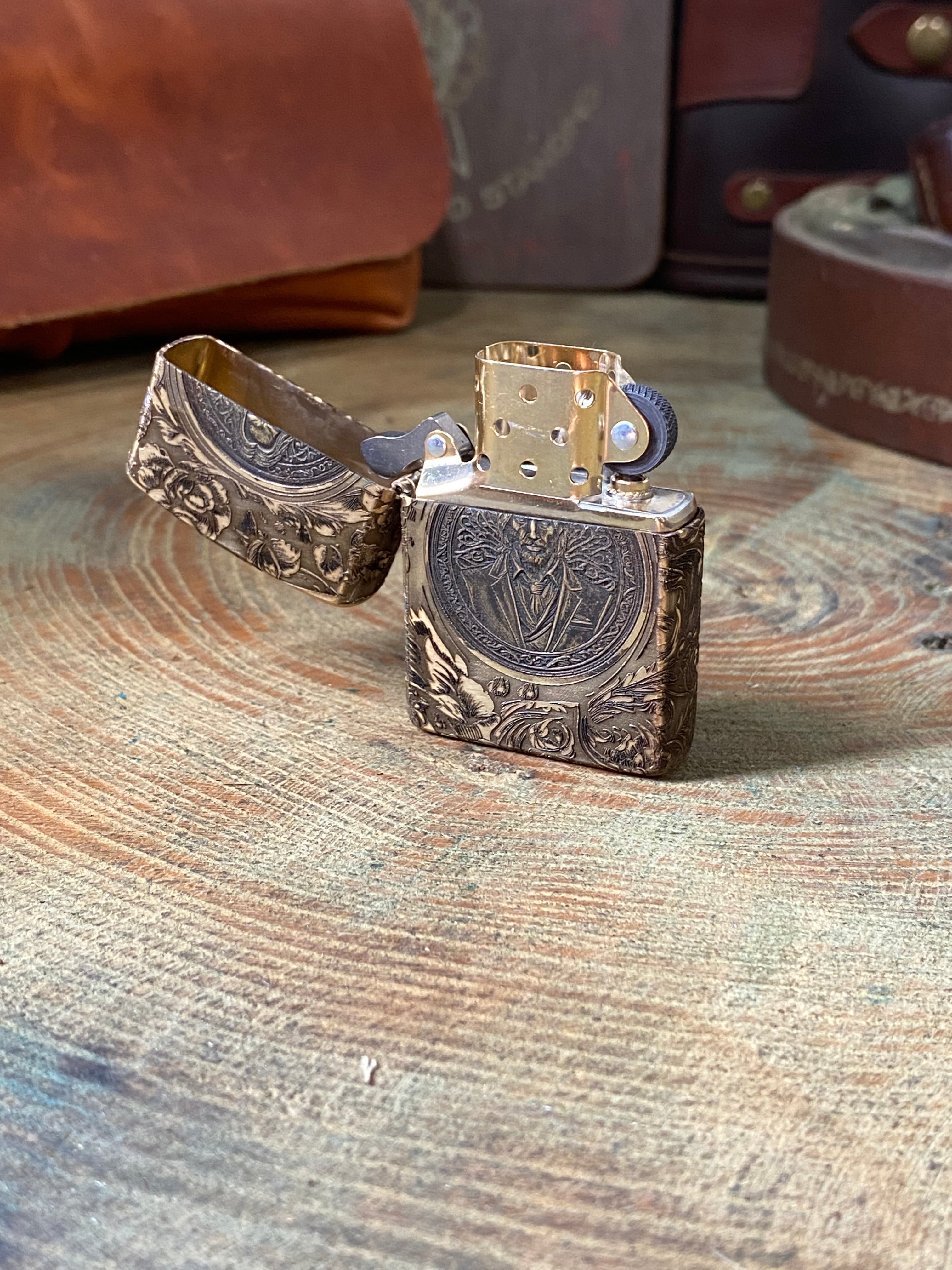John Wick 3D | 4 Side Engraved | Brass Armor Zippo