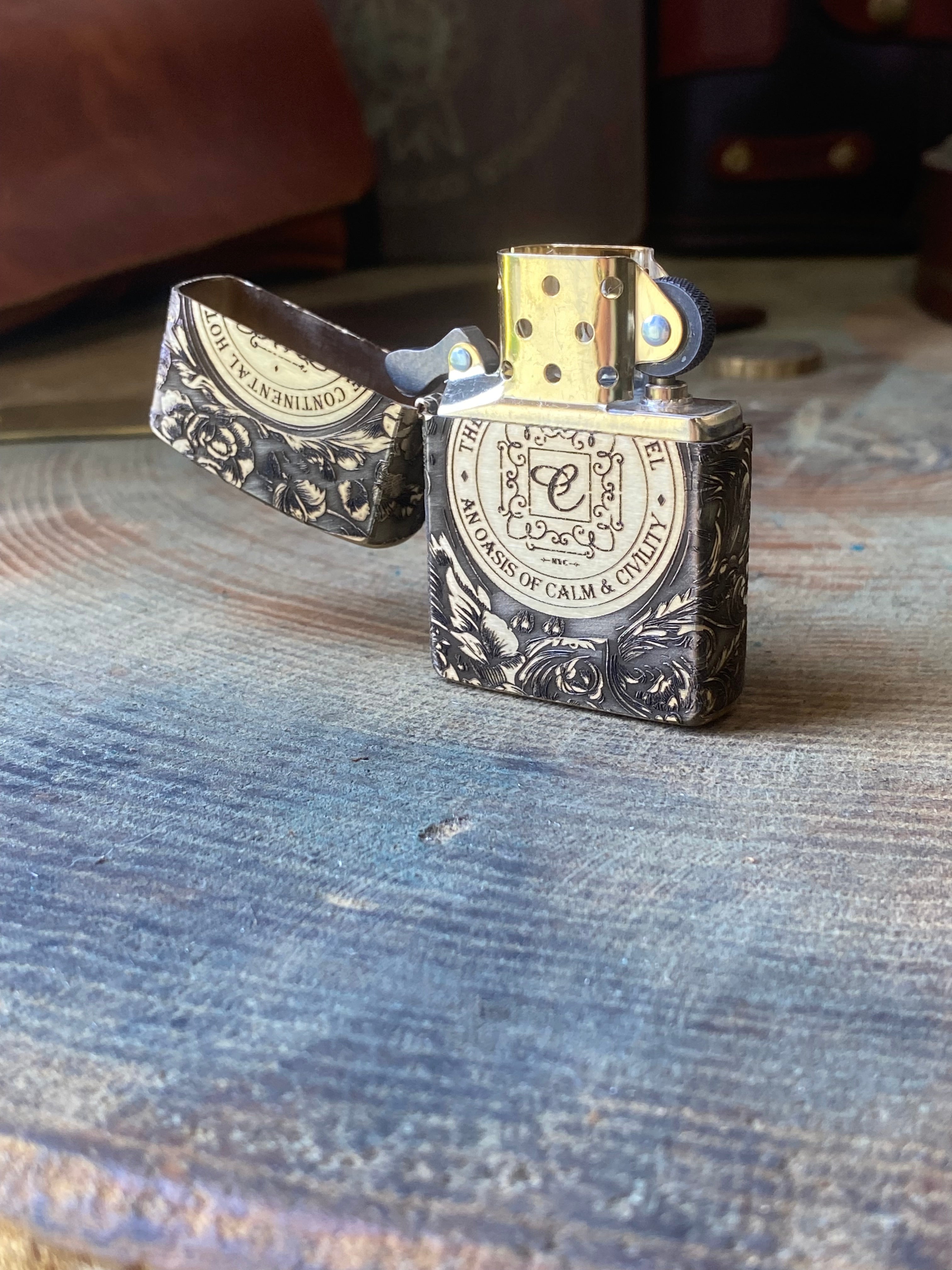 John Wick | The Continental | 4 Side Engraved | Brass Armor Zippo