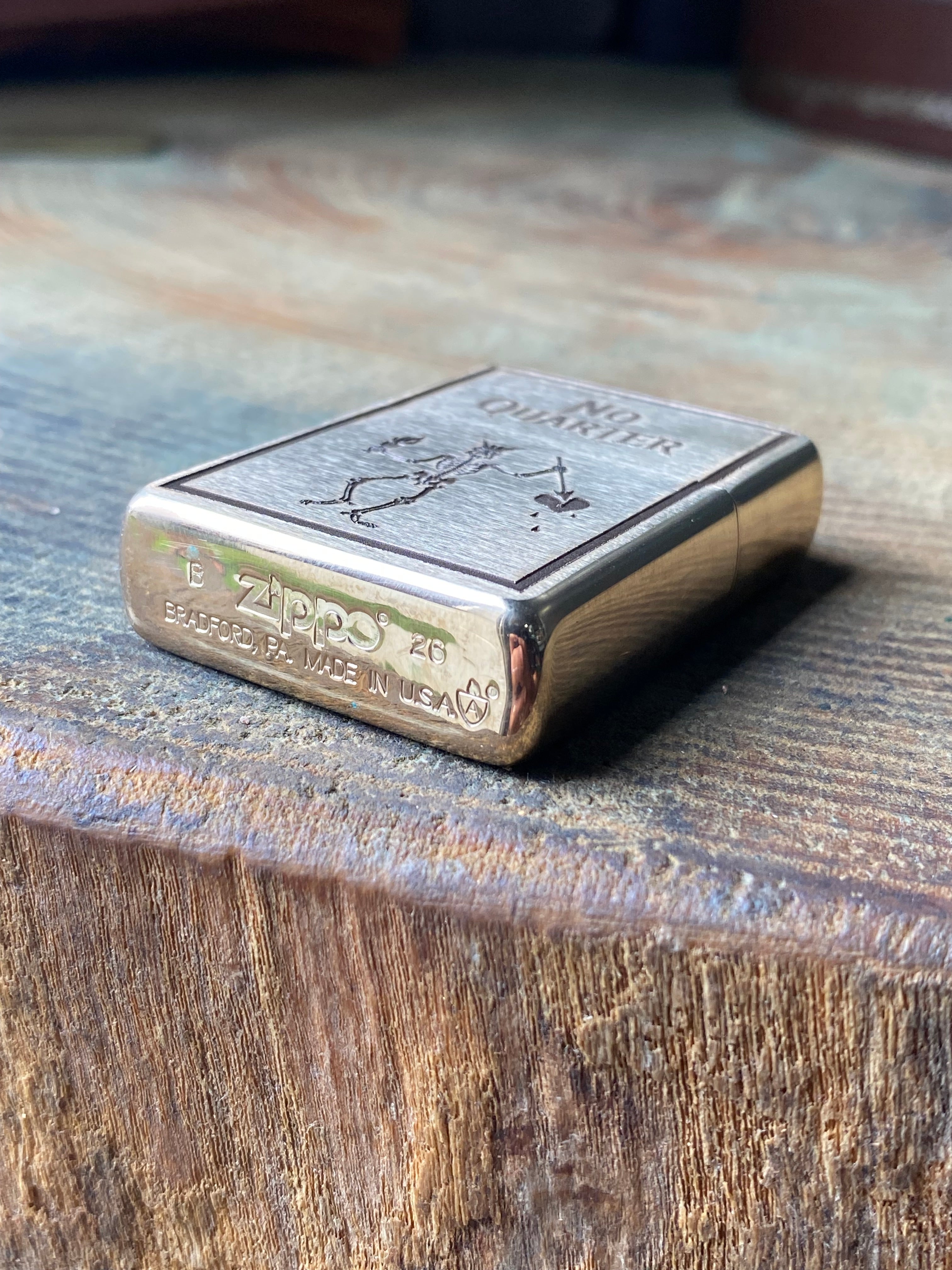 Blackbeards Flag | Edward Teach | Brass Armor Zippo