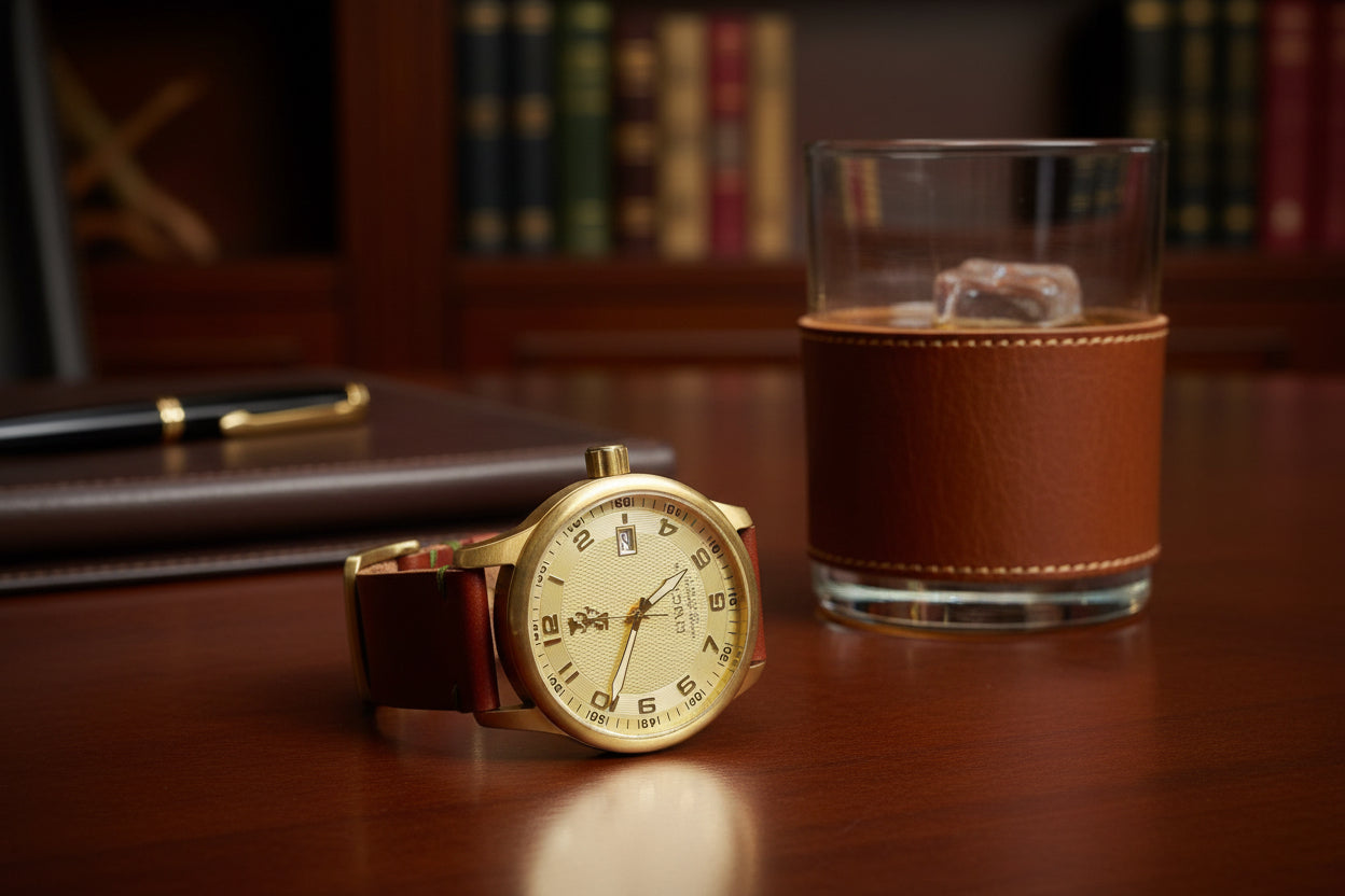 Defcon Field Issue Watch Strap| Herman Oak English Bridal | Chestnut