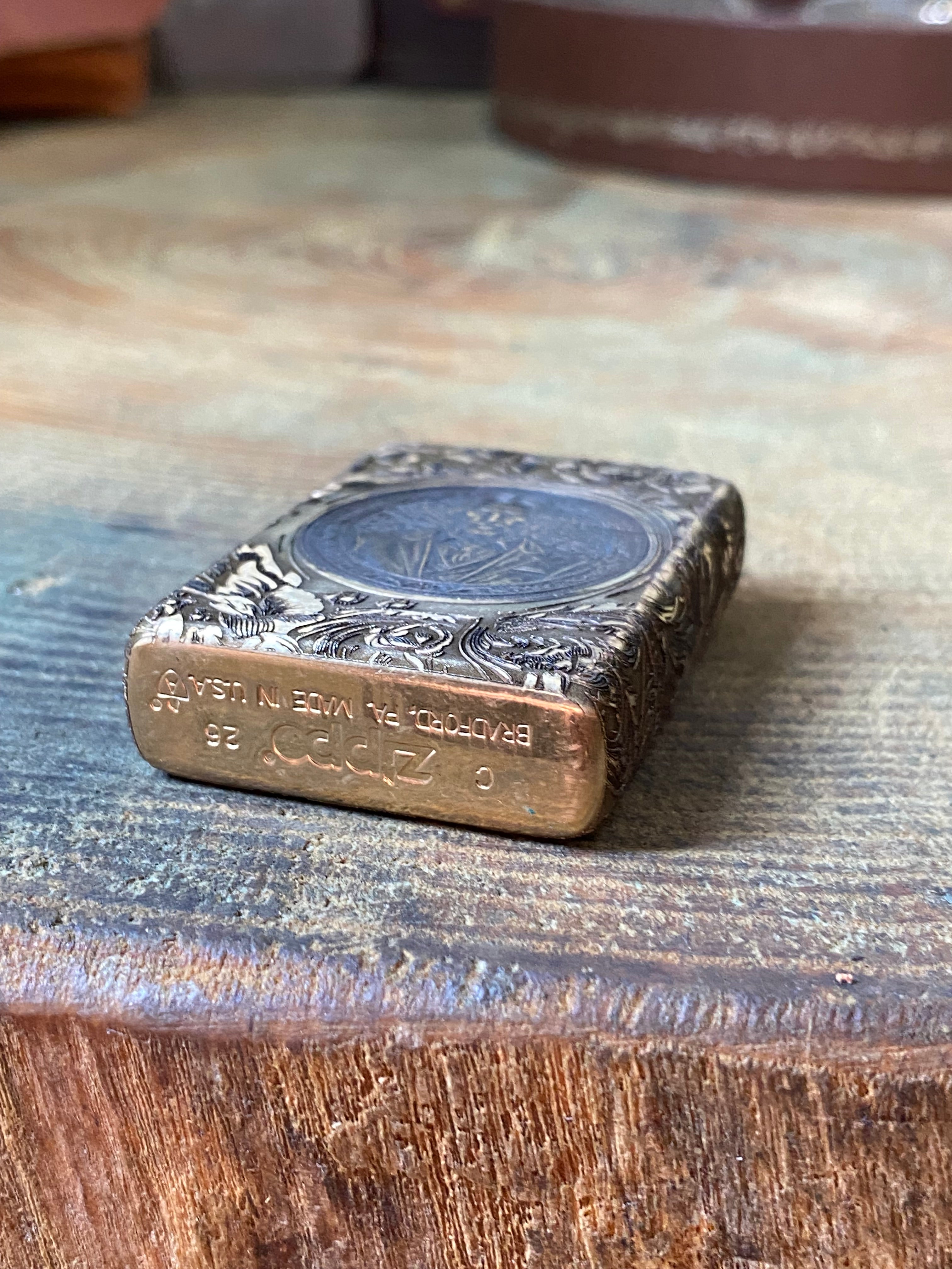 John Wick 3D | 4 Side Engraved | Brass Armor Zippo