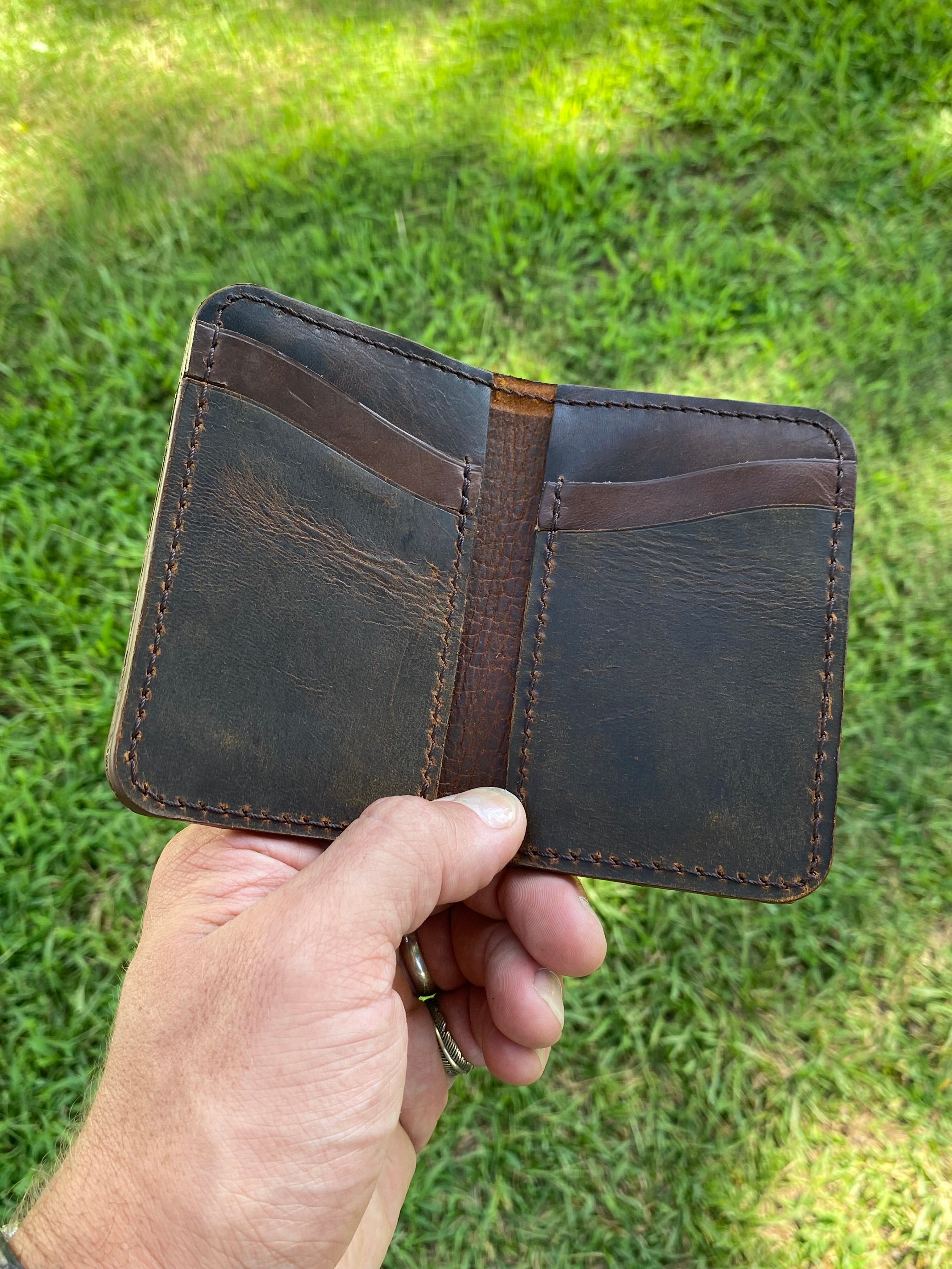 Vertical Wallet | Teton Stag | Cognac
