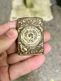 Engraved Brass Zippo Lighter | John Wick Blood Oath | Made in the USA | Solid Brass Armor Case