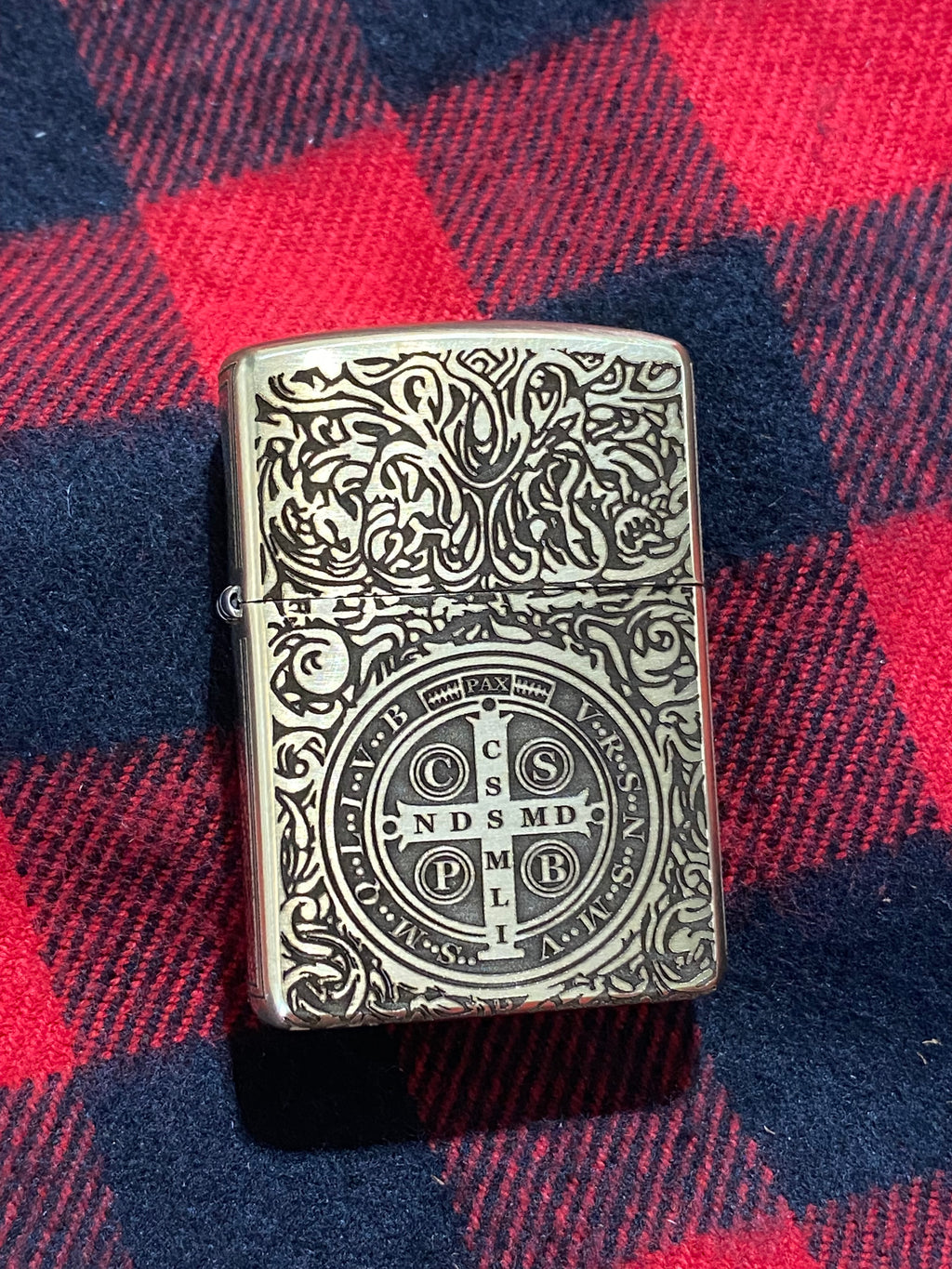 Constantine | 4 Side Engraved | Brass Armor Zippo