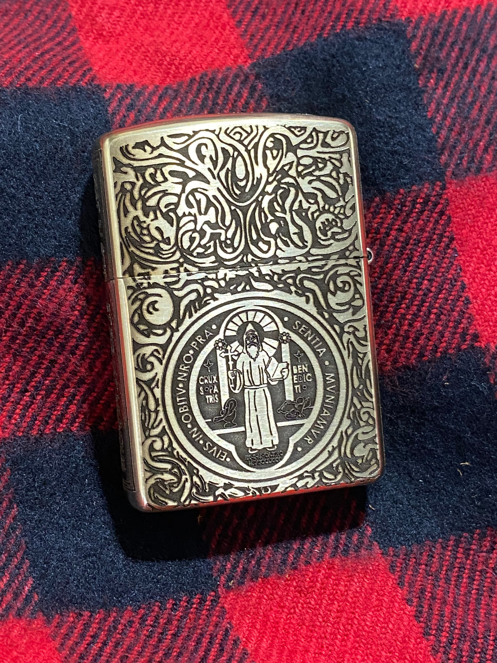 Constantine | 4 Side Engraved | Brass Armor Zippo