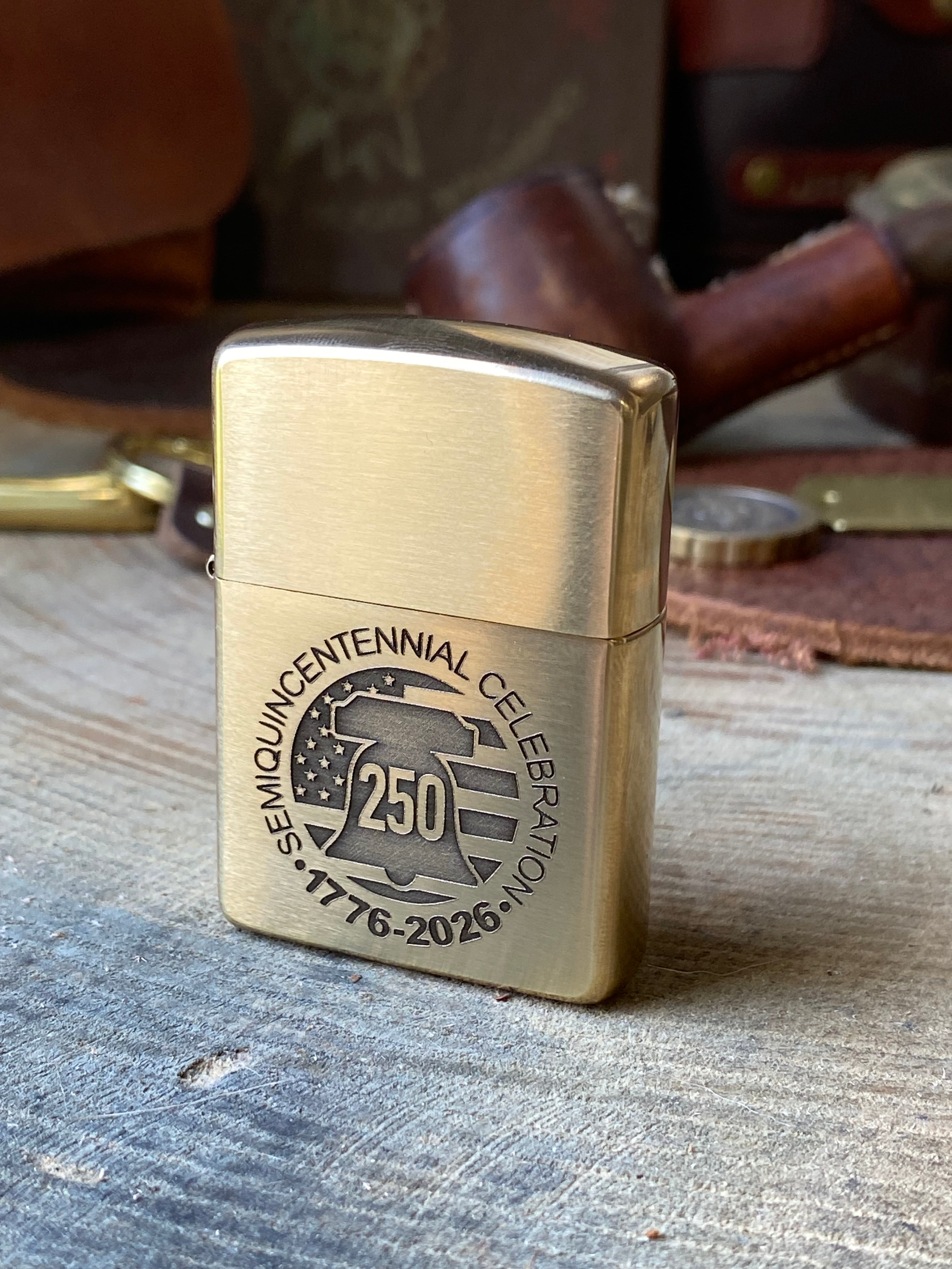 USA SEMIQUINCENTENIAL 1776-2026  | Solid Brass Zippo