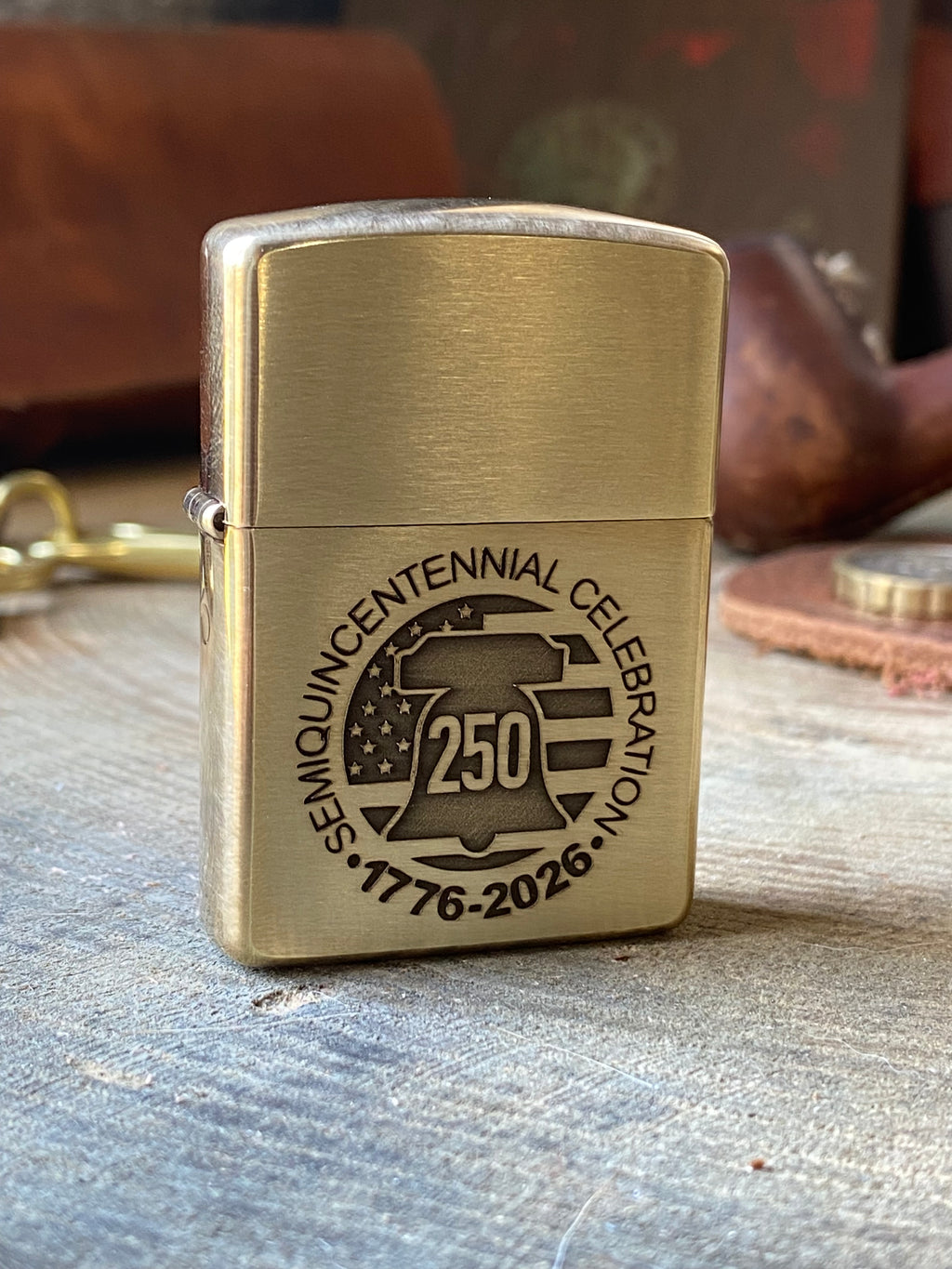 USA SEMIQUINCENTENIAL 1776-2026  | Solid Brass Zippo