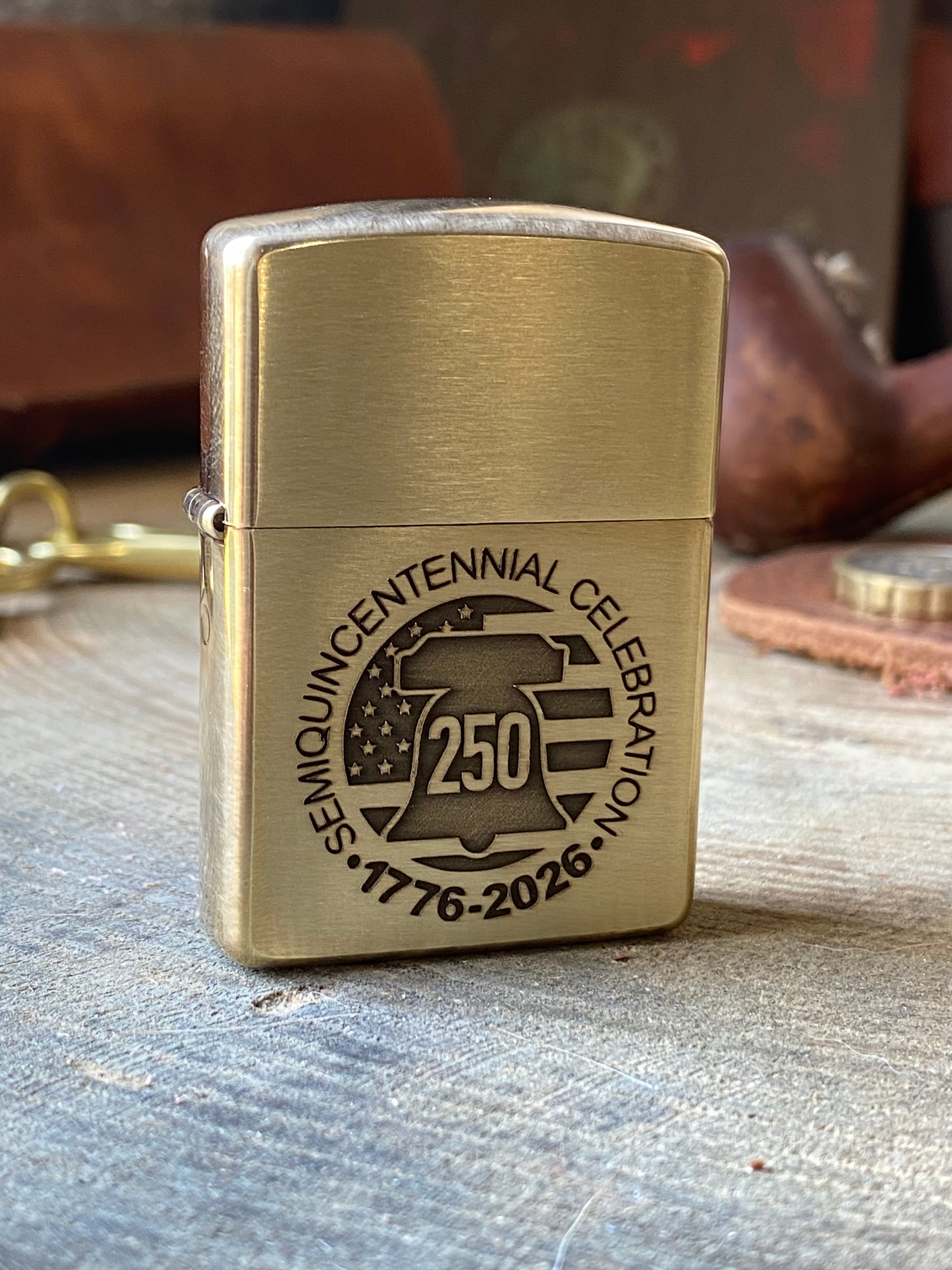 USA SEMIQUINCENTENIAL 1776-2026  | Solid Brass Zippo