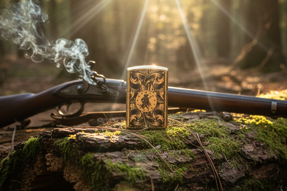 Liberty or Death | 5-Side Engraved | Brass Armor Zippo