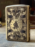 Liberty or Death | 5-Side Engraved | Brass Armor Zippo