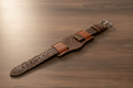 Defcon Aviator Bund Strap | American Shrunken Bison & English Bridal |