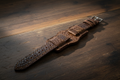 Defcon Aviator Bund Strap | American Shrunken Bison | Bourbon