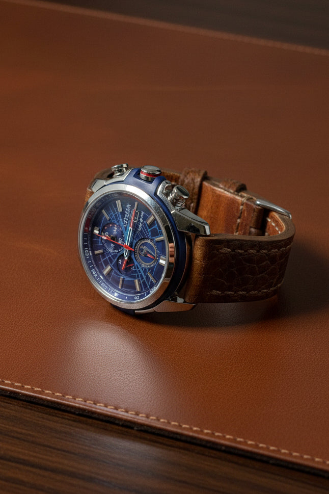 Defcon Cavalry Watch Strap | American Shrunken Bison | Bourbon