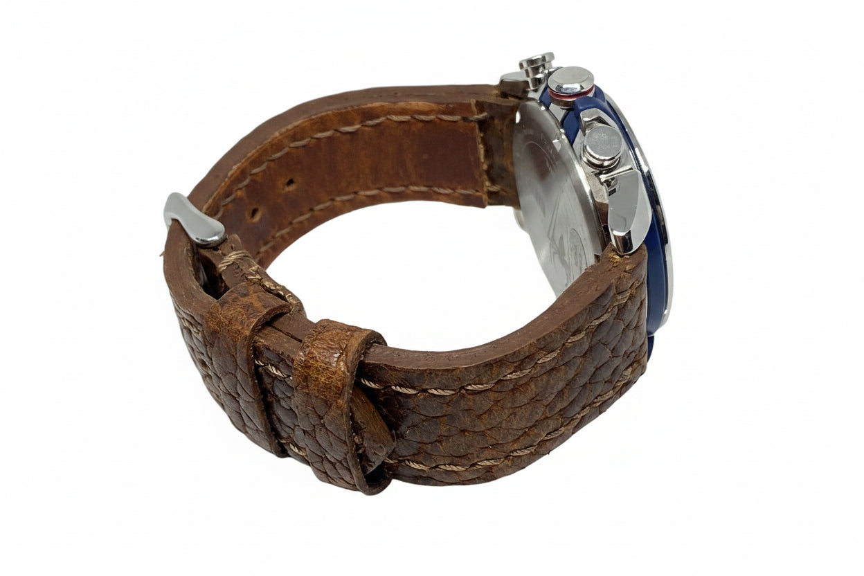 Defcon Cavalry Watch Strap | American Shrunken Bison | Bourbon