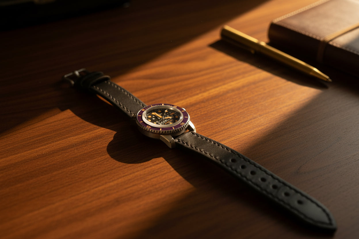 Defcon Cavalry Watch Strap | Horween Chromexcel | Black