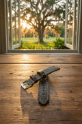 Marion Watch Strap | American Alligator | Matte Brown