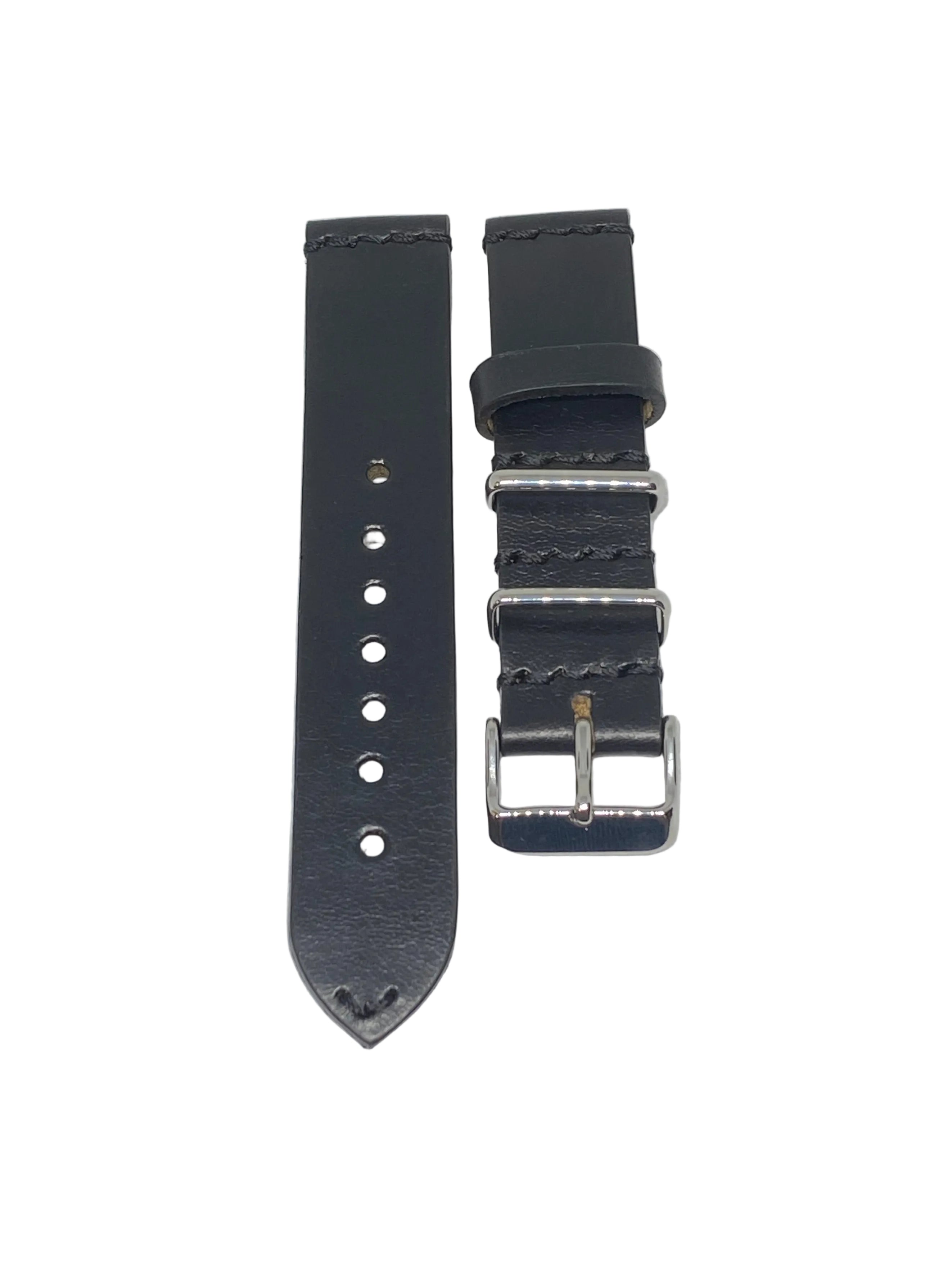Defcon Artillery Watch Strap | Horween Chromexcel | Black