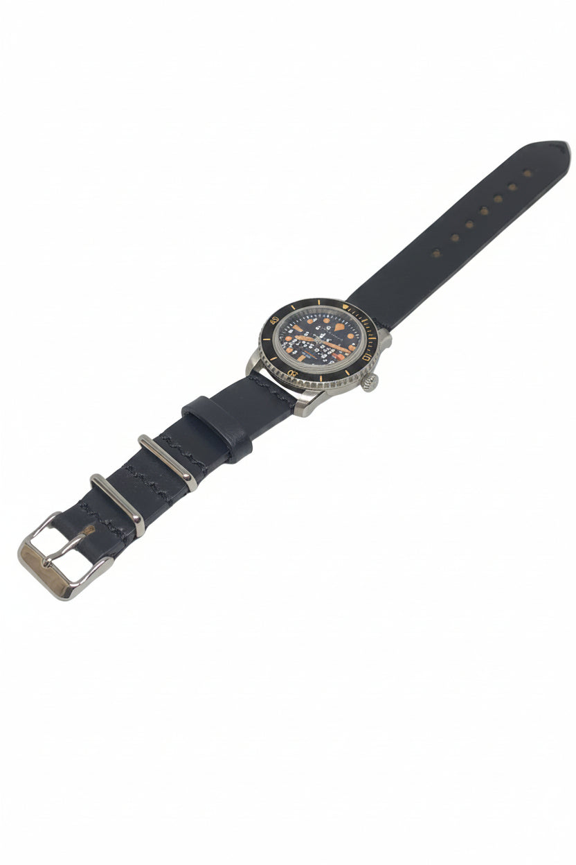 Defcon Artillery Watch Strap | Horween Chromexcel | Black