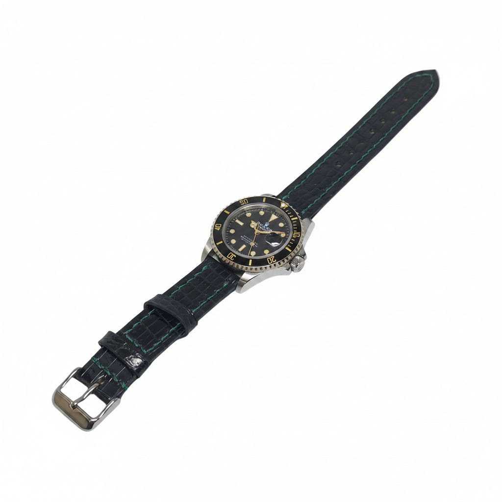 Sumter Watch Strap | American Alligator | Black