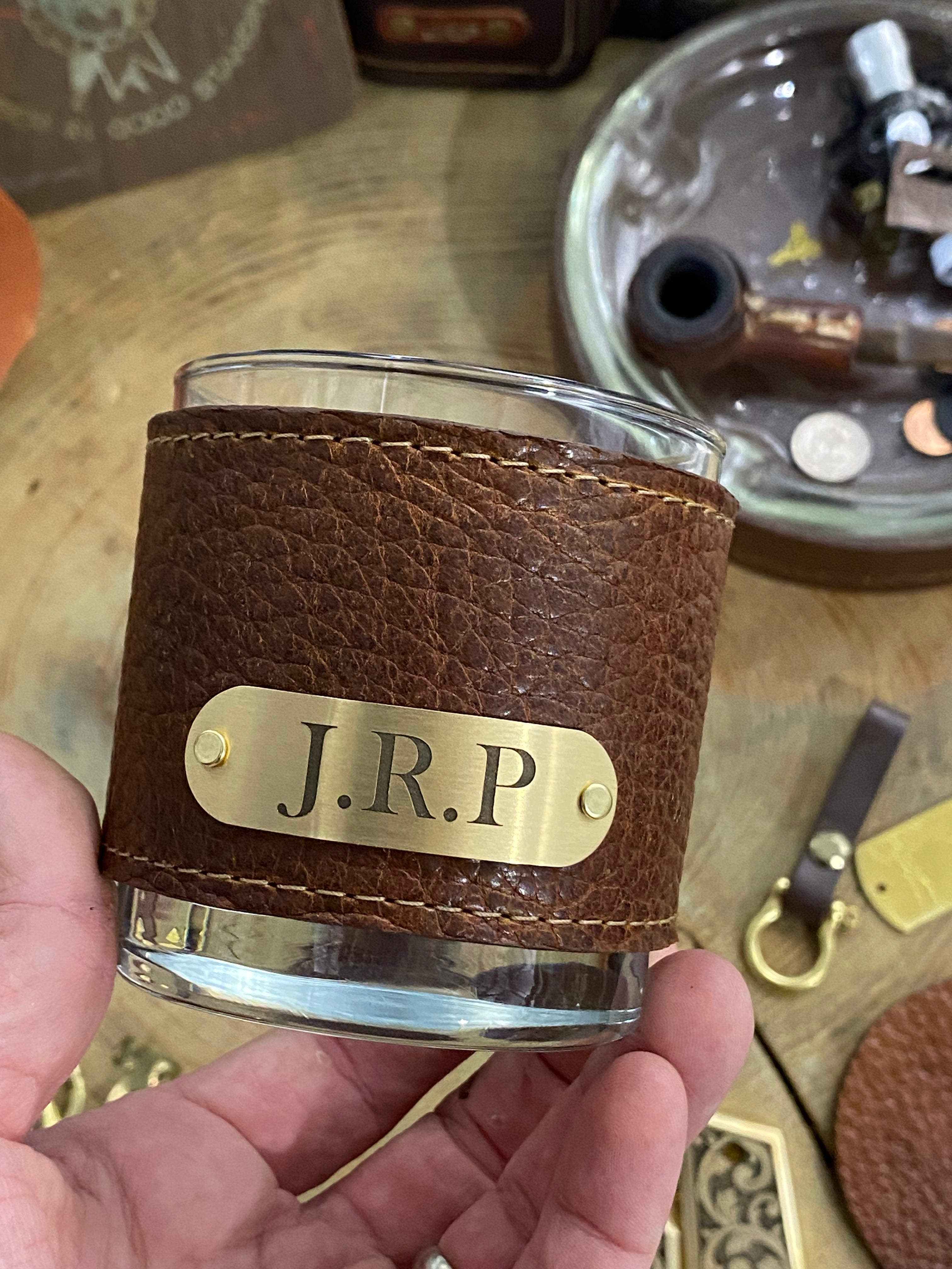 Dark Corner| Rocks Glass Wrap Set | American Shrunken Bison | Bourbon