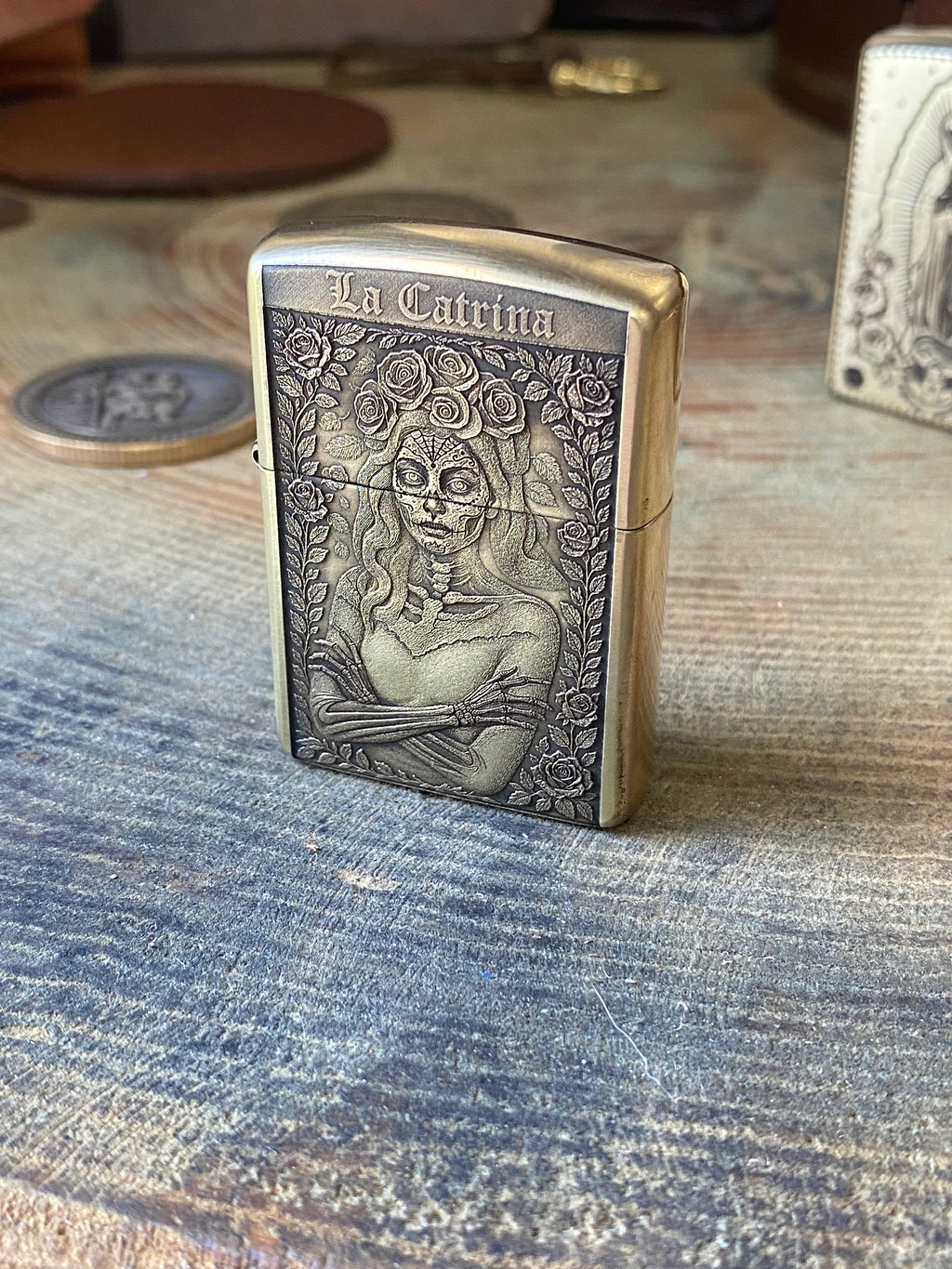 La Catrina 3D | Brass Armor Zippo