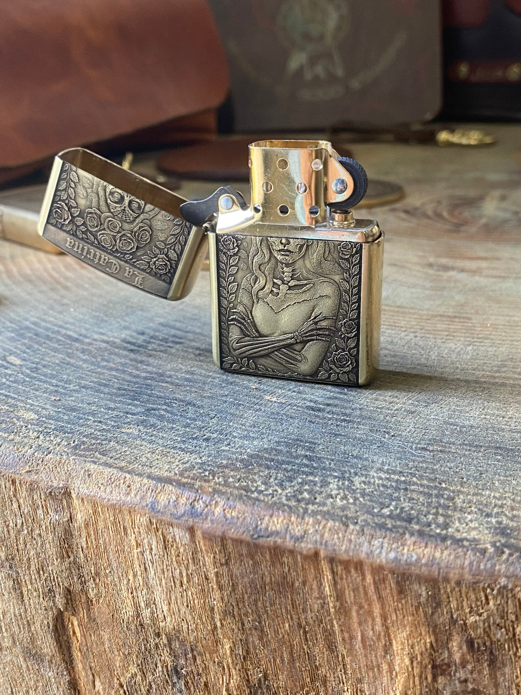 La Catrina 3D | Brass Armor Zippo