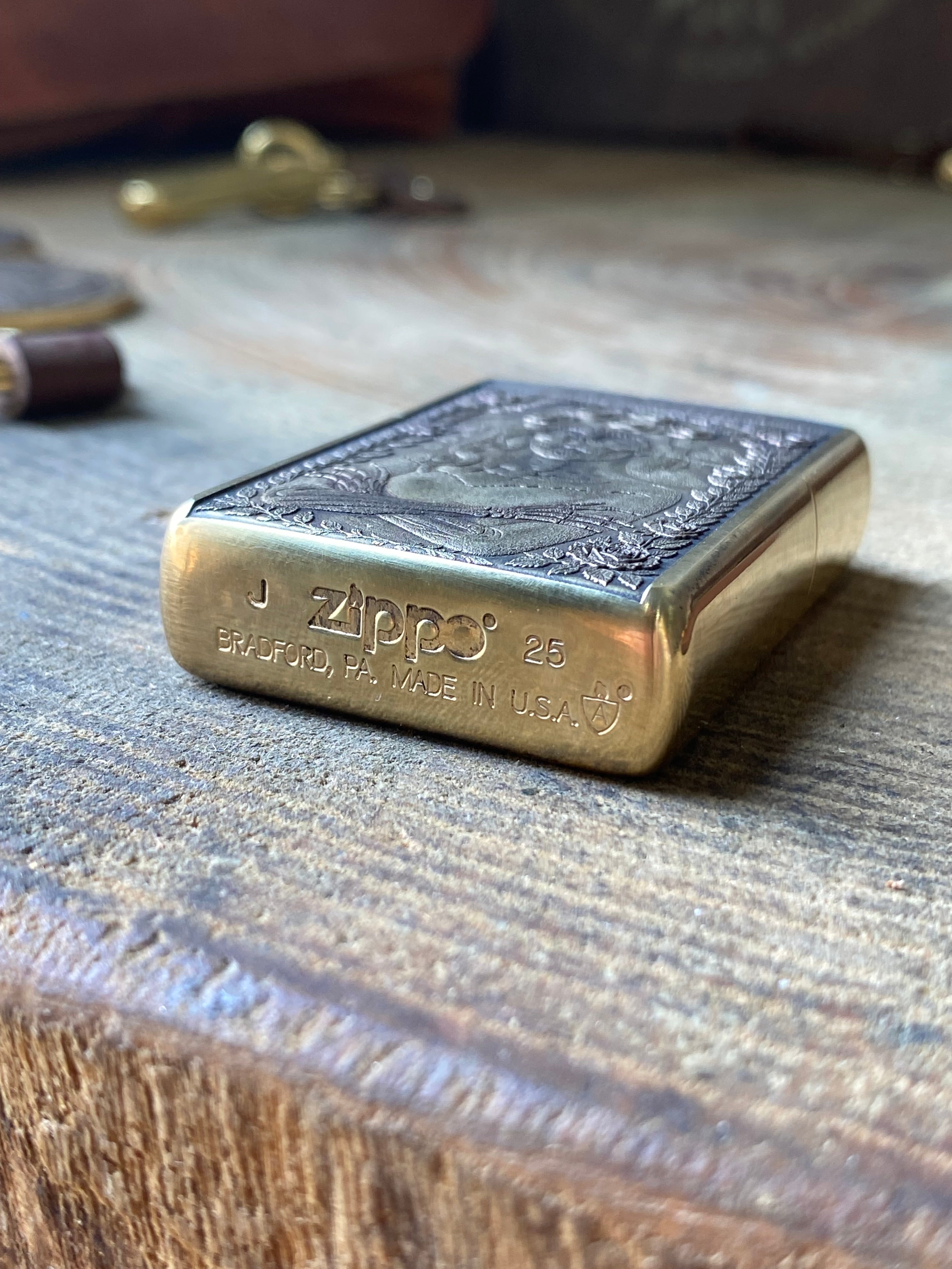 La Catrina 3D | Brass Armor Zippo