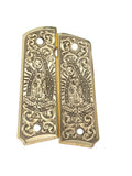 Santa Muerte | 1911 Full Size Grips | Brass | Made in USA