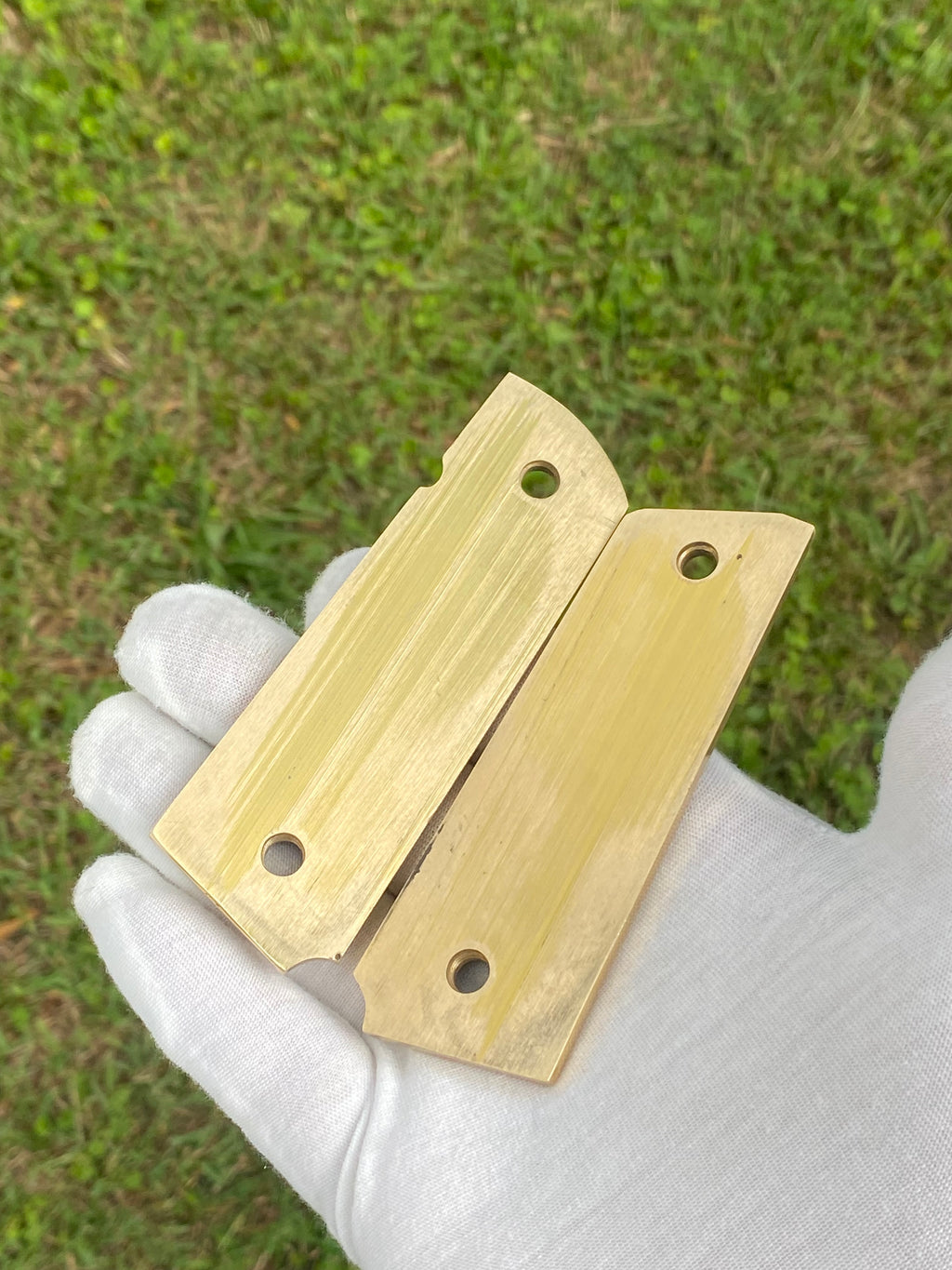 Santa Muerte | 1911 Full Size Grips | Brass | Made in USA