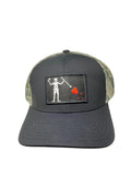 Blackbeard's Flag Patch Hat | Sobro Waterwood Black/Duck Camo | Tactical Trucker Hat