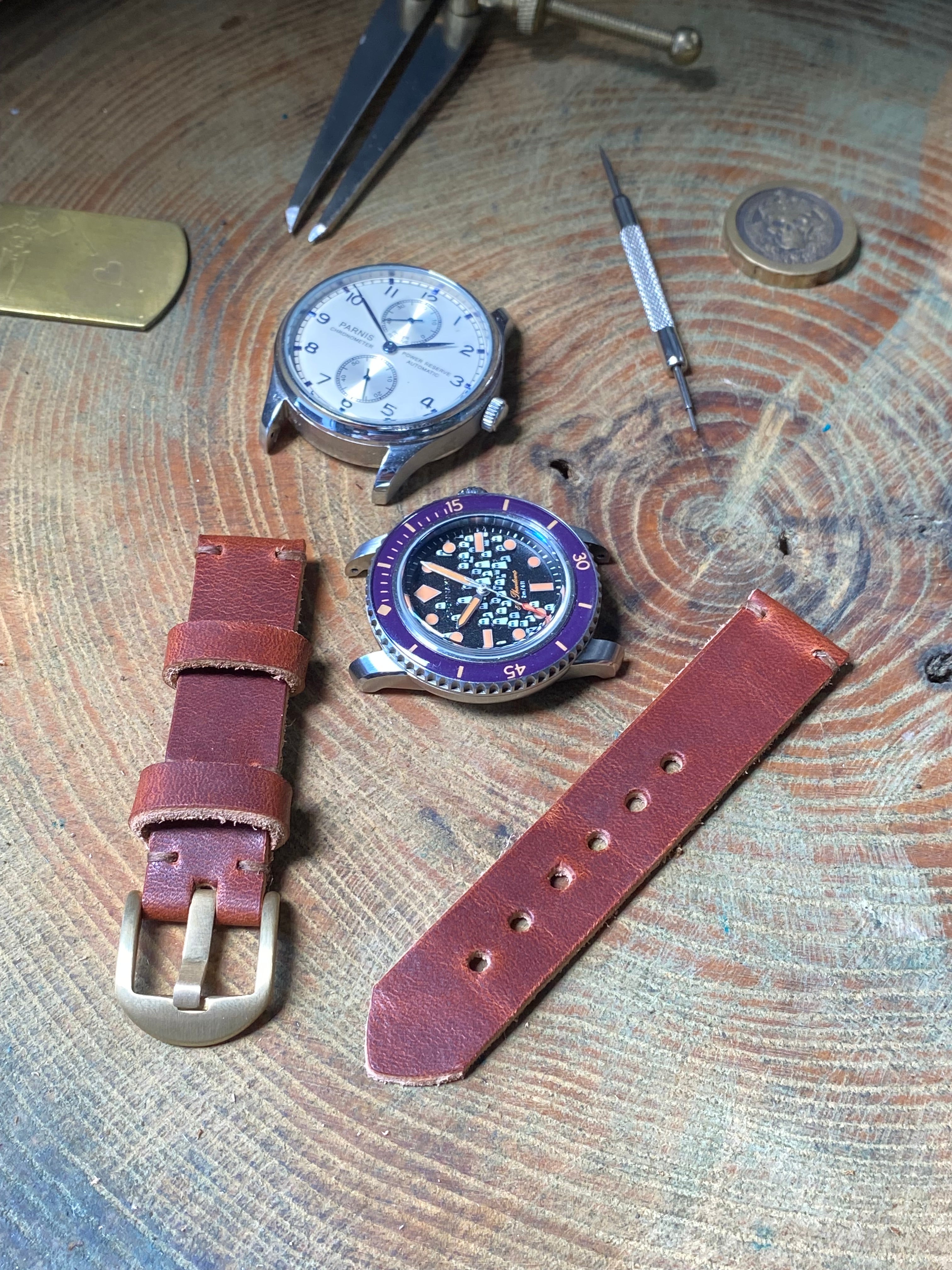 Defcon Field Issue Watch Strap | Horween Dublin | English Tan