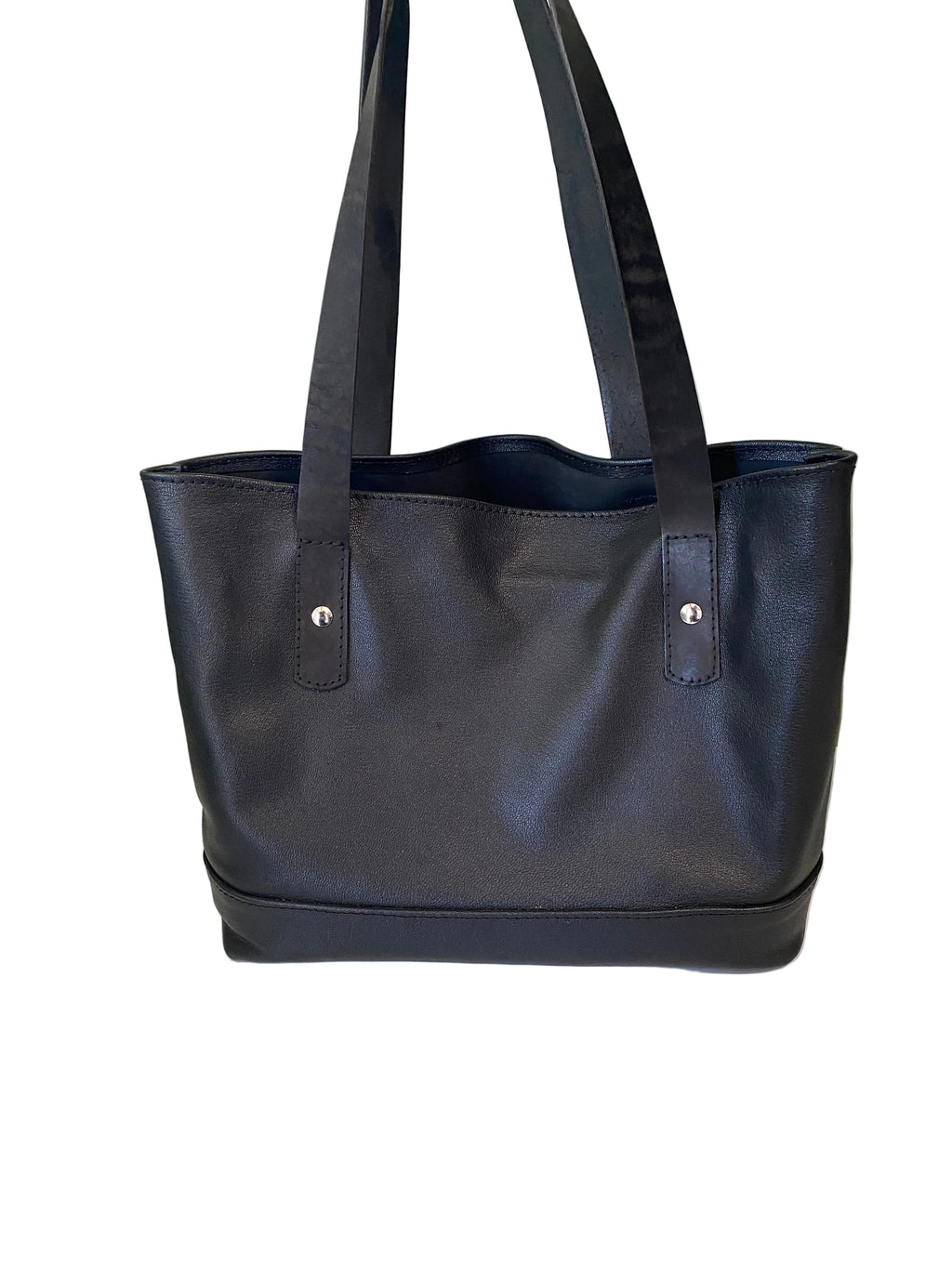 "Thomasin" | Tote Bag | Chèvre Goatskin | Black