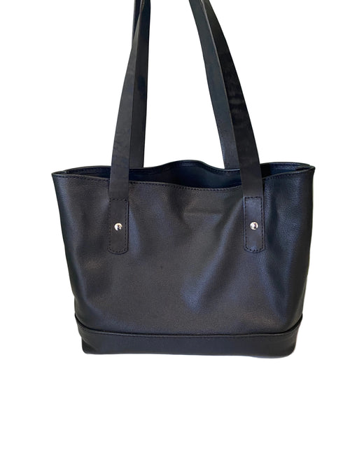"Thomasin" | Tote Bag | Chèvre Goatskin | Black