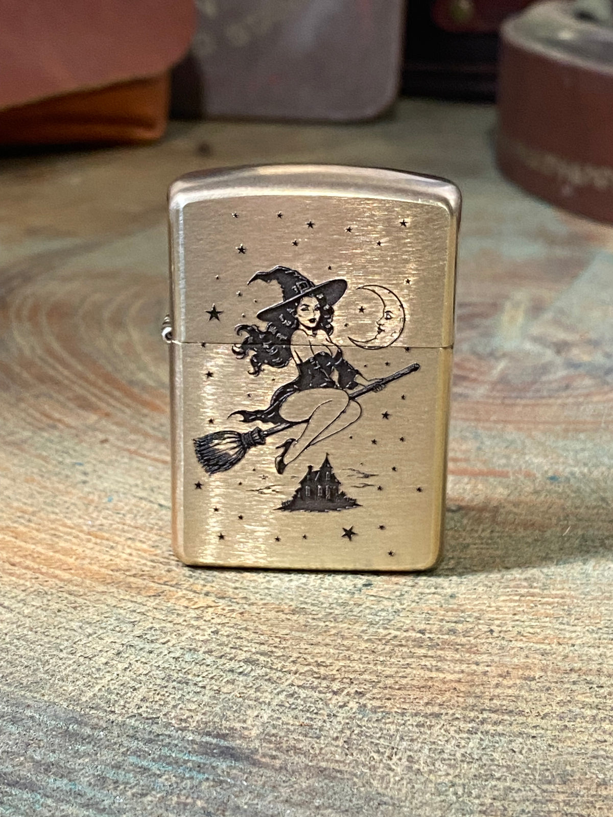 Witch Pinup | Brass Armor Zippo