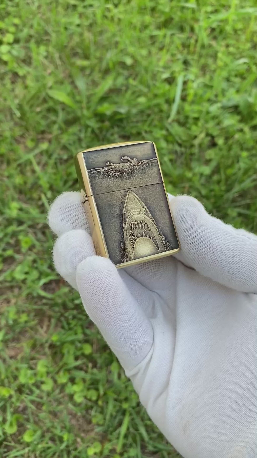 Jaws 3D | Brass Armor Zippo