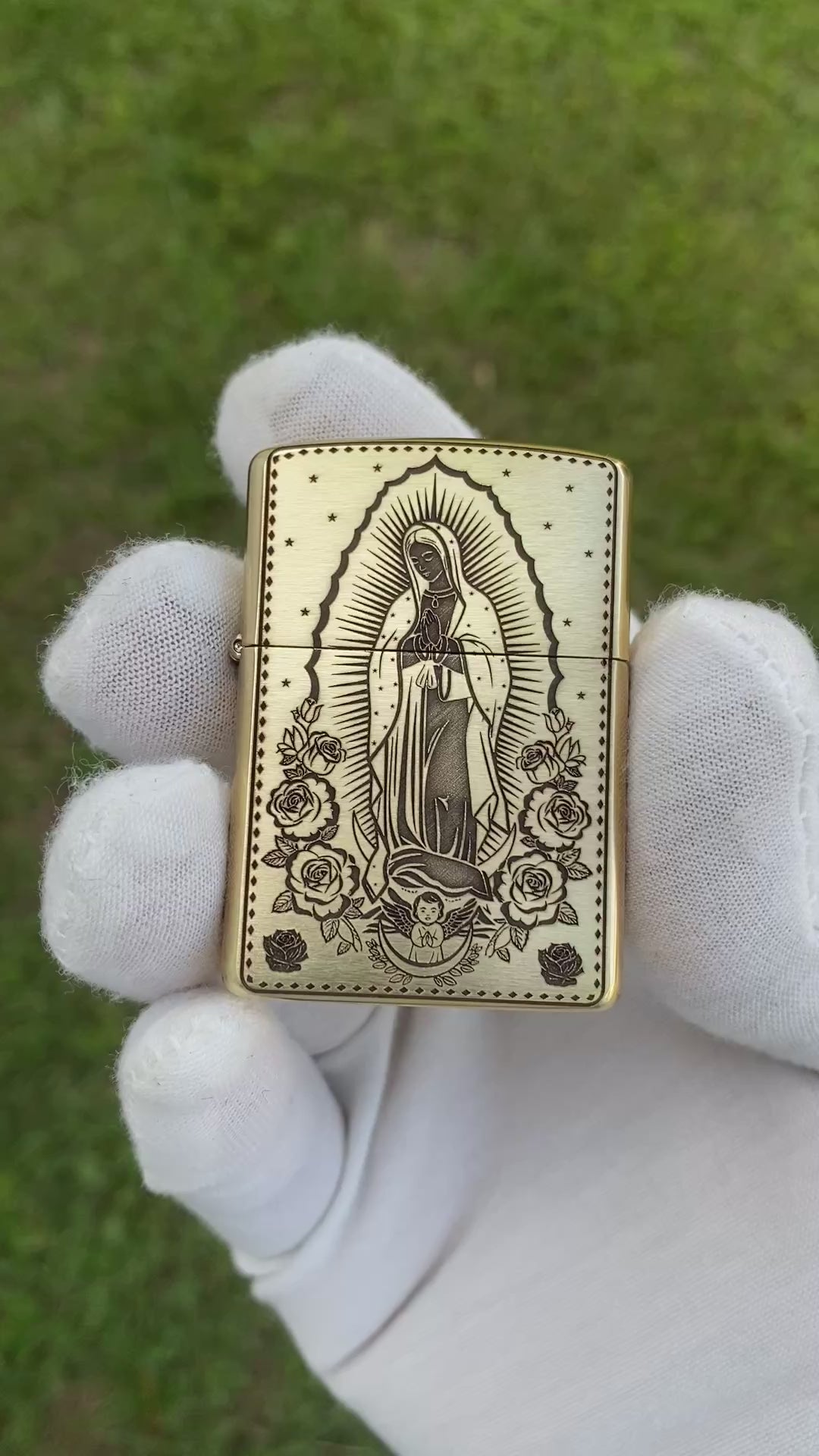 Our Lady of Guadalupe | Brass Armor Zippo