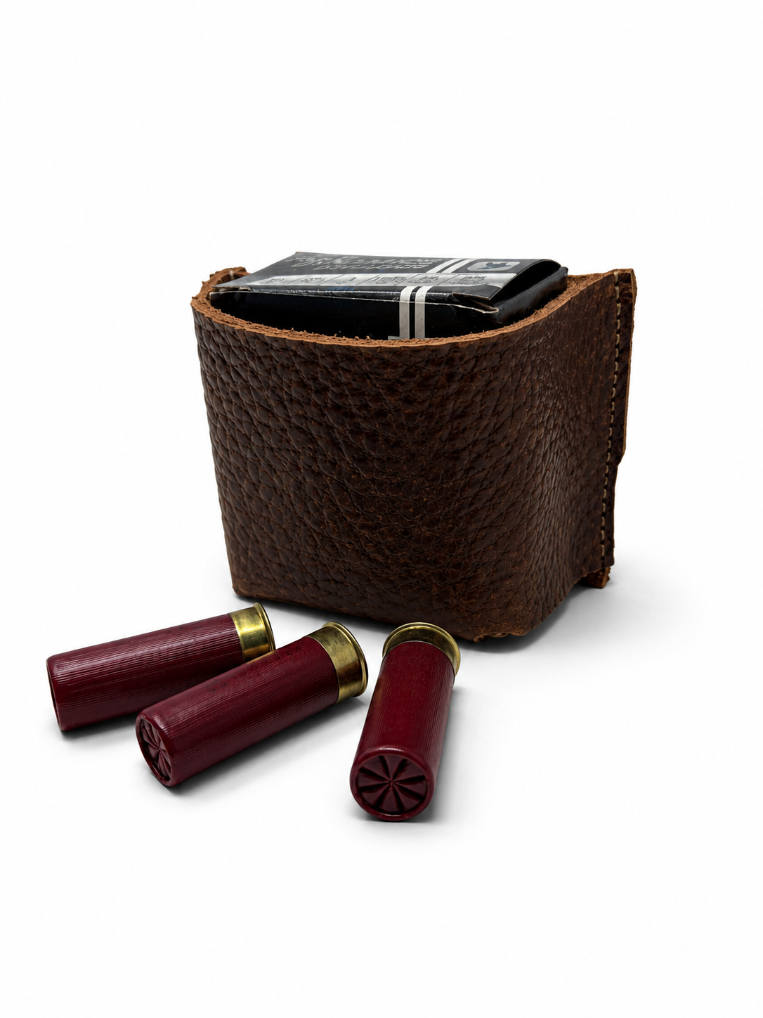Shell Pouch | American Shrunken Bison | Bourbon